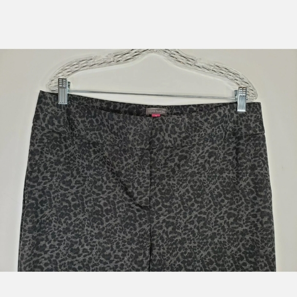 Vince Camuto Womens Black/Gray Leopard Casual Work Pants/Trousers Slim L… - Picture 2 of 10
